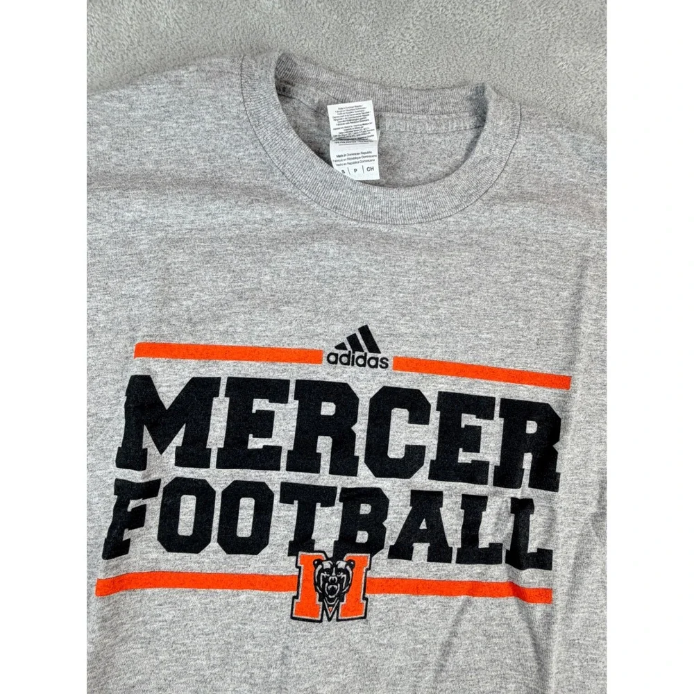 Adidas‎ Mercer Football SM Gray Short Sleeve T-Shirt Men's Size Small